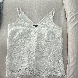 White House Black Market Floral Lace Camisole